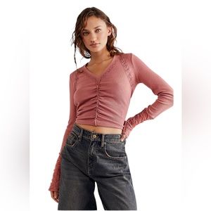 NWOT Free People Wear Me Out Top Size S